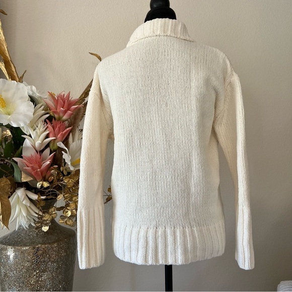 Philosophy Cream Knit Turtleneck Sweater - Picture 3 of 9